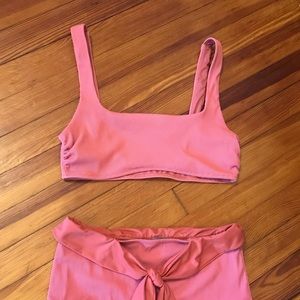 Aerie Pink Scoop Bikini Top